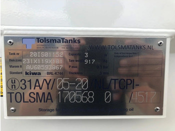 New Storage tank Tolsma Kiwa IBC 3000 liter dieseltank nieuw !: picture 3 New Storage tank Tolsma Kiwa IBC 3000 liter dieseltank nieuw !: picture 3