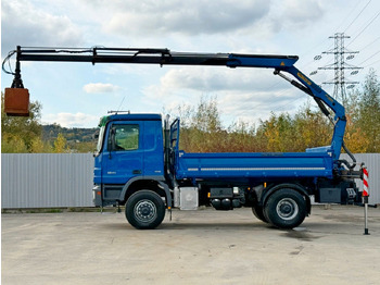 Tipper, Crane truck Mercedes-Benz ACTROS 1841 * PK 10501 + FUNK * TOP * 4x4: picture 5