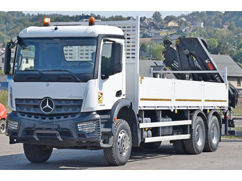 Crane truck, Dropside/ Flatbed truck Mercedes-Benz ACTROS 2636 *HIAB X-HIDUO 188 ES-4/FUNK  + * 6x4: picture 3