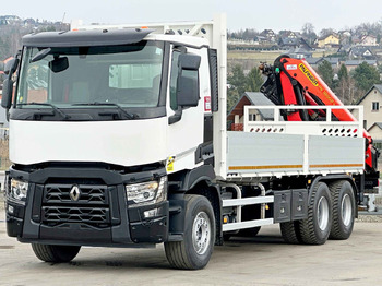New Crane truck Renault C 380 *PRITSCHE 6,80m * PK 18002-EH C + FUNK*6x4: picture 3