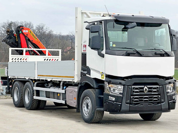 New Crane truck Renault C 380 *PRITSCHE 6,80m * PK 18002-EH C + FUNK*6x4: picture 4