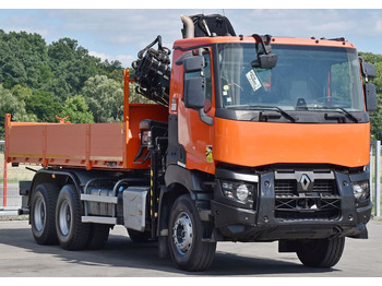 Crane truck, Tipper Renault K 430 * HIAB 144 B-3 HIDUO + FUNK / 6x4: picture 3