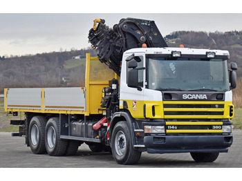 Leasing of Scania 114 G 380 * PRITSCHE 6,10m * KRAN * 6x4 * TOP  Scania 114 G 380 * PRITSCHE 6,10m * KRAN * 6x4 * TOP: picture 3