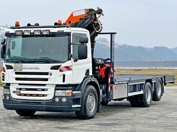 Crane truck, Dropside/ Flatbed truck Scania P 420* PLATFORM 6,80m * PK 29002+FUNK * TOP: picture 3