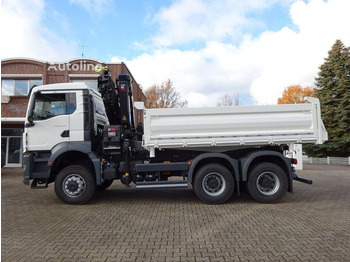 Tipper, Crane truck MAN 33.430 - 3 way tipper+crane 6x6: picture 3