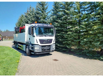 Dropside/ Flatbed truck, Crane truck MAN TGS 26.400 Flatbed + Crane Palfinger PK 23001L: picture 5