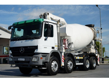 Concrete mixer truck Mercedes-Benz ACTROS 3241 / POMPOGRUSZKA / 8X4 / BETONIARKA + POMPA SERMAC 3Z2: picture 3
