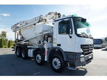 Concrete mixer truck Mercedes-Benz ACTROS 3241 / POMPOGRUSZKA / 8X4 / BETONIARKA + POMPA SERMAC 3Z2: picture 2