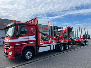 Timber truck, Crane truck for transportation of timber Mercedes-Benz AROCS 2645 EURO 6 6x4 TIMBER CARRIER HOLZTRANSPORT PALFINGER EPS: picture 2