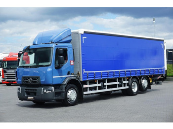 Curtainsider truck RENAULT D 320