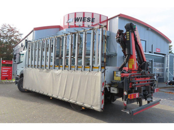 Truck Mercedes-Benz Axor 1833 L Glasstransporter + Crane Palfinger: picture 4 Truck Mercedes-Benz Axor 1833 L Glasstransporter + Crane Palfinger: picture 4