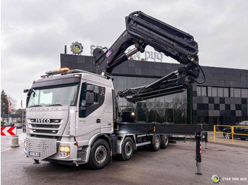 Crane truck Iveco  STRALIS AS320S50Y 8x2 HMF 8520-0K6 FLY JIB Winc: picture 2