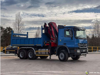 New Tipper Mercedes-Benz  ACTROS 3341 6x6 HMF 4220 K4 CRANE KIPPER: picture 4
