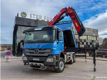 New Tipper Mercedes-Benz  ACTROS 3341 6x6 HMF 4220 K4 CRANE KIPPER: picture 2