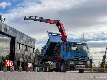 New Tipper Mercedes-Benz  ACTROS 3341 6x6 HMF 4220 K4 CRANE KIPPER: picture 3