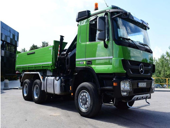 Tipper Mercedes-Benz  ACTROS 3346 6x6 HIAB 244EP-4 Crane Kipper: picture 4