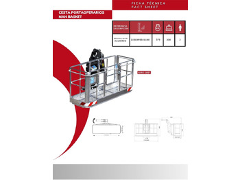 Attachment for Loader crane 180º Self-leveling Aluminum Man Basket CPAG-2A-FE*: picture 2