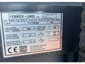 Stacker Linde L10B: picture 4 Stacker Linde L10B: picture 4
