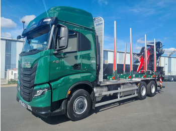New Timber truck, Crane truck Iveco X-Way AS300X57 Z/P HR ON+ 6x4 (6x6 Hi Traction): picture 2