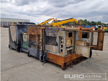 Generator set Atlas Copco QAS100 Generator, 4 Cylinder Engine, QAS60 ST3 60kVA Generator, 4 Cylinder Engine (2 of), QAS40 Generator, 4 Cylinder Engine (Fire Damage): picture 3