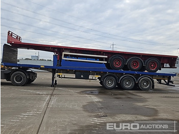 Dropside/ Flatbed semi-trailer Montracon Tri Axle Flat Bed Trailer: picture 2