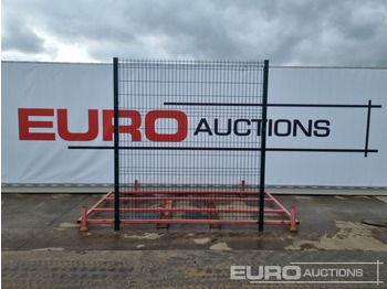 Construction equipment Unused Galvanised & Powder Coated Heavy Duty (5mm) Wire Mesh Fencing, 25 x H2.4m x W2.2m Panels, 26 x 60mm x 60mm x3m Posts, with Fittings (Green): picture 2