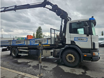 Crane truck Scania P 94 DB 220 Hiab 135-4 lisähydrauliikalla: picture 3