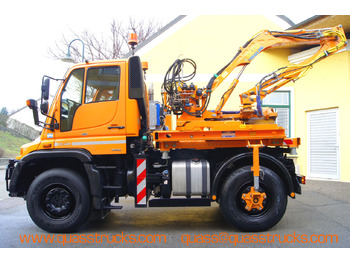 Municipal/ Special vehicle Mercedes-Benz Unimog U 400/TÜV/Hydrostat/Mähtür +MULAG MHU 800: picture 3