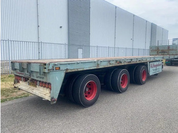 Dropside/ Flatbed semi-trailer Floor open oplegger 3 asser uitschuifbaar, 2 x stuur, 1 x liftas: picture 5
