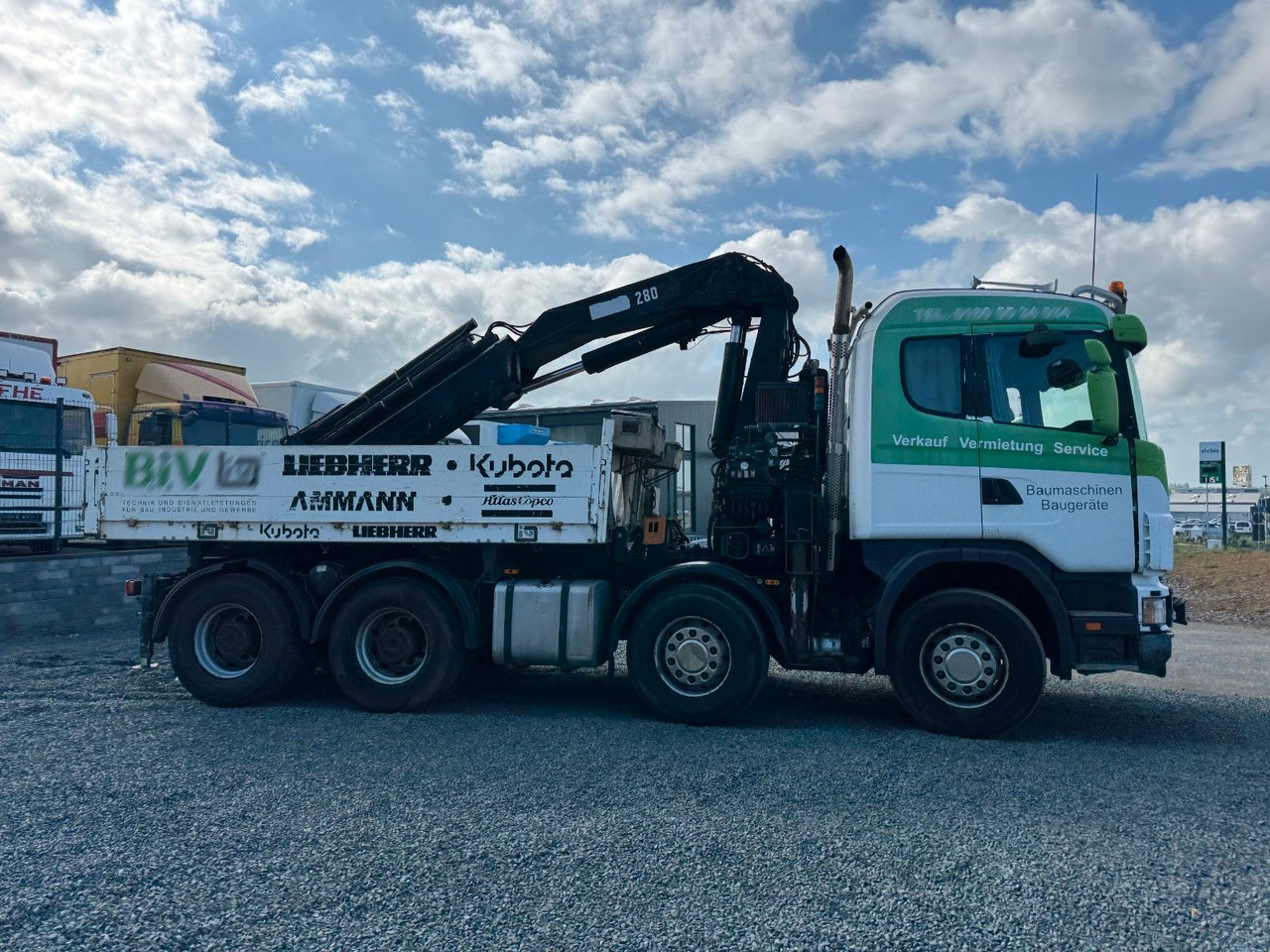 Scania 164G 580 V8 Kran Hiab 280 Retarder Sattelplatte Scania 164G 580 V8 Kran Hiab 280 Retarder Sattelplatte - Dropside/ Flatbed truck, Crane truck: picture 5 Scania 164G 580 V8 Kran Hiab 280 Retarder Sattelplatte Scania 164G 580 V8 Kran Hiab 280 Retarder Sattelplatte - Dropside/ Flatbed truck, Crane truck: picture 5