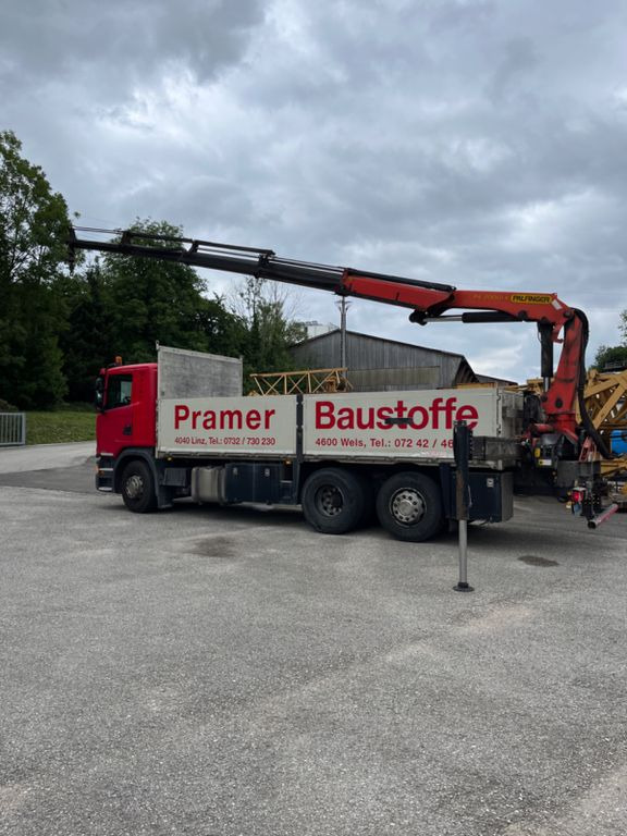 Dropside/ Flatbed truck, Crane truck Scania G 410 LG 6x2 Kran Palfinger 20001: picture 6