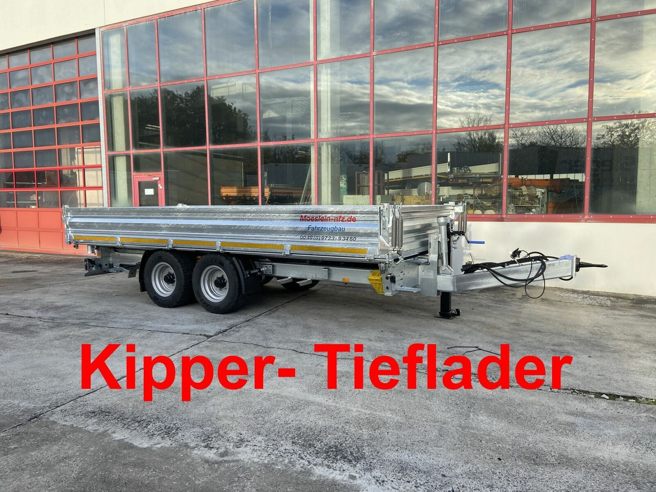 Möslein Kipper Tieflader, Breite Reifen, 5,70 m lang-- - Tipper trailer: picture 2 Möslein Kipper Tieflader, Breite Reifen, 5,70 m lang-- - Tipper trailer: picture 2