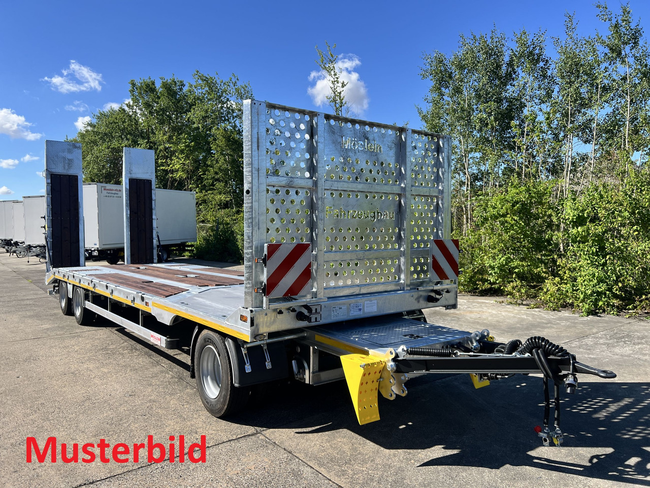 Möslein T 3-8,20 P VB H1 3 Achs Tieflader mit gerader Ladefläche 8,10 m, Neufahrzeug - Low loader trailer: picture 5 Möslein T 3-8,20 P VB H1 3 Achs Tieflader mit gerader Ladefläche 8,10 m, Neufahrzeug - Low loader trailer: picture 5