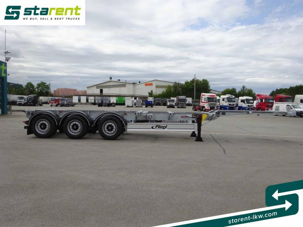 Fliegl Containerchassis ADR, 1x20/2x20/1x30/1x40/1x45 - Container transporter/ Swap body semi-trailer: picture 4 Fliegl Containerchassis ADR, 1x20/2x20/1x30/1x40/1x45 - Container transporter/ Swap body semi-trailer: picture 4