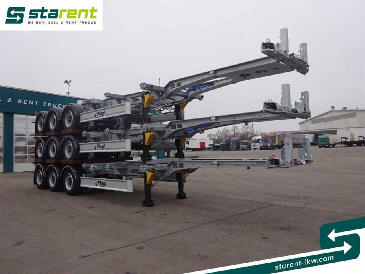 Fliegl Containerchassis ADR, 1x20 / 2x20 / 1x30 / 1x40 - Container transporter/ Swap body semi-trailer: picture 3 Fliegl Containerchassis ADR, 1x20 / 2x20 / 1x30 / 1x40 - Container transporter/ Swap body semi-trailer: picture 3