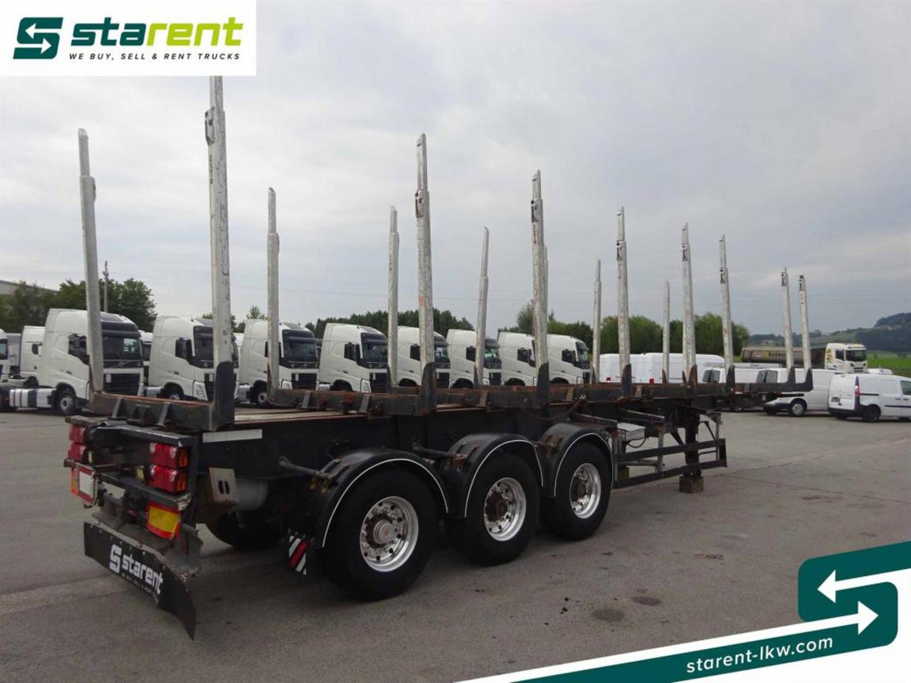 Hangler Holzrungen Auflieger Exte Rungen Lift-A Lenkachse - Timber semi-trailer: picture 5 Hangler Holzrungen Auflieger Exte Rungen Lift-A Lenkachse - Timber semi-trailer: picture 5
