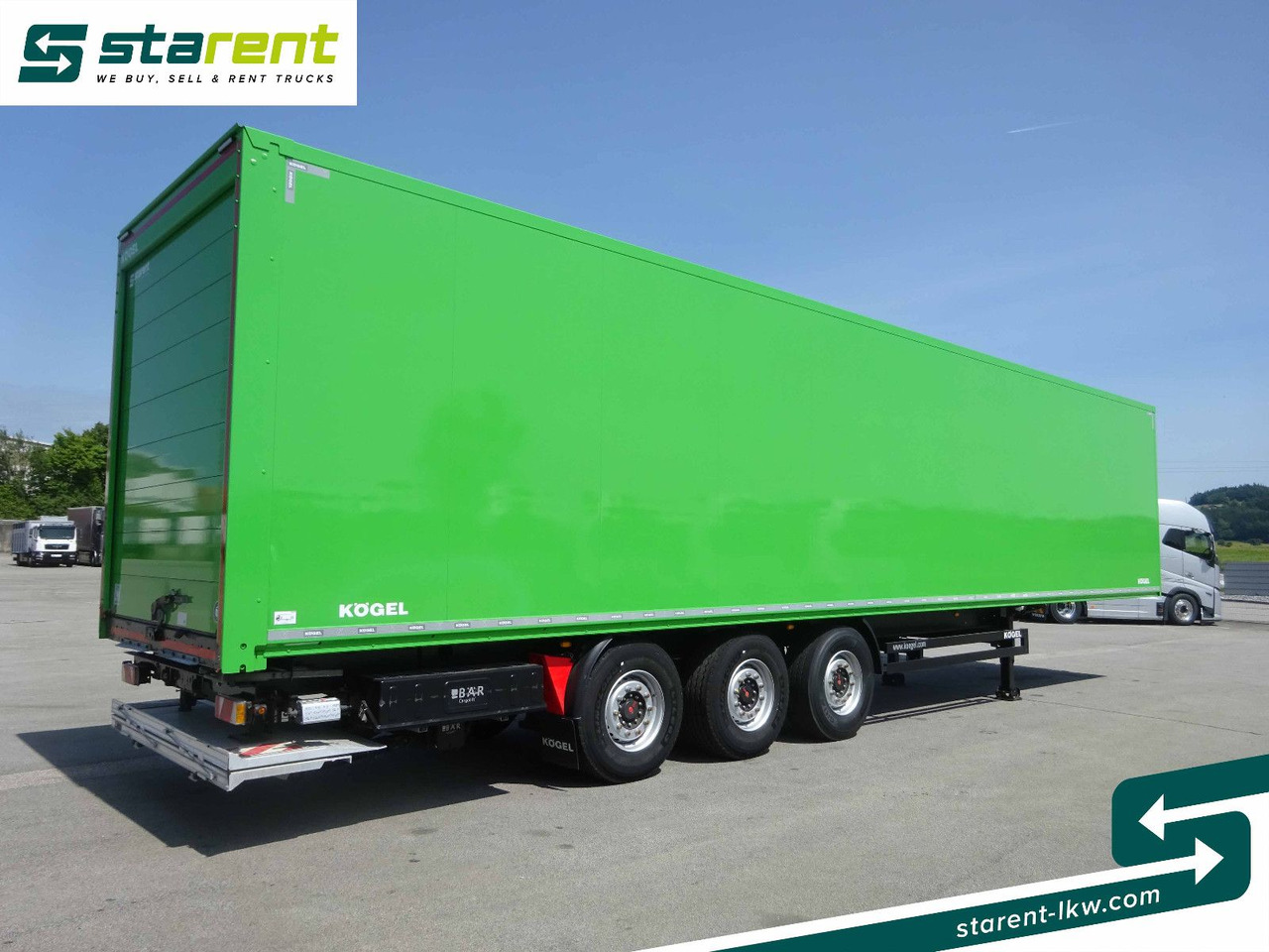 Kögel Trockenfrachtkoffer, Lenkachse, Liftachse, LBW - Closed box semi-trailer: picture 5 Kögel Trockenfrachtkoffer, Lenkachse, Liftachse, LBW - Closed box semi-trailer: picture 5