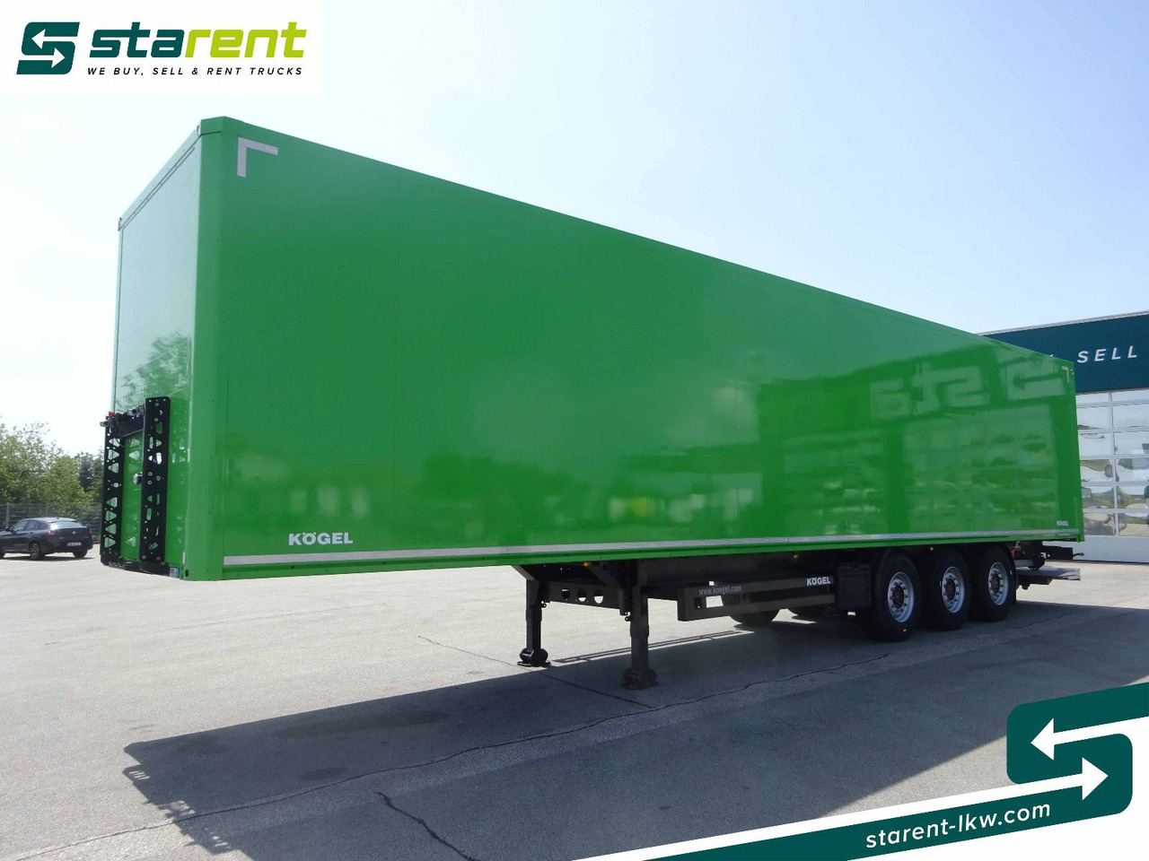 Kögel Trockenfrachtkoffer, Lenkachse, Liftachse, LBW - Closed box semi-trailer: picture 1 Kögel Trockenfrachtkoffer, Lenkachse, Liftachse, LBW - Closed box semi-trailer: picture 1