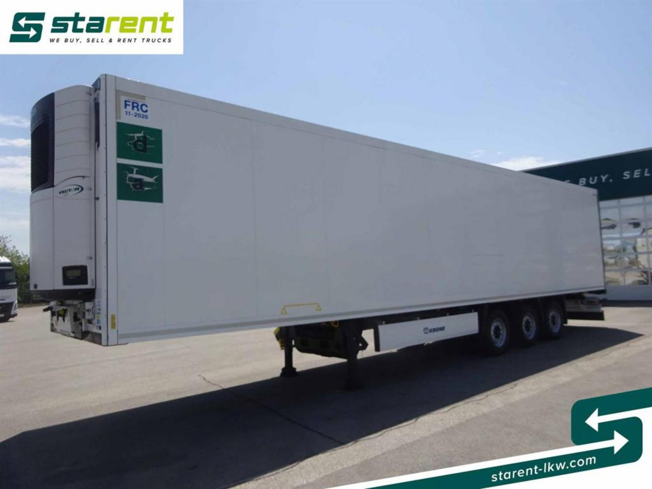 Krone Carrier Vector 1950 Doppelstock Blumenbreit Lift-A - Refrigerator semi-trailer: picture 1 Krone Carrier Vector 1950 Doppelstock Blumenbreit Lift-A - Refrigerator semi-trailer: picture 1