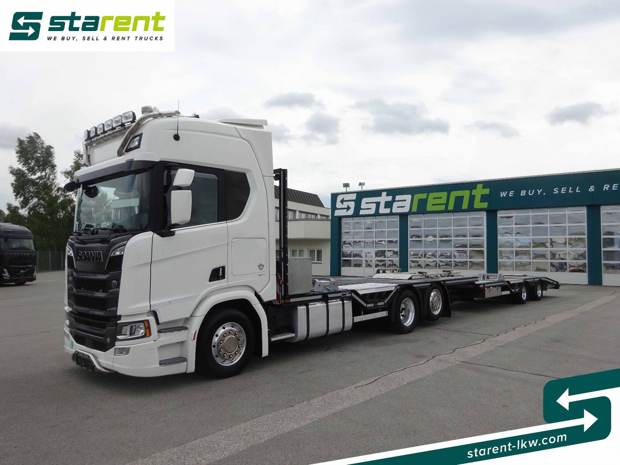 Scania R770 V8 Fahrzeugtransporter + Ziegler Anhänger - Cab chassis truck: picture 1 Scania R770 V8 Fahrzeugtransporter + Ziegler Anhänger - Cab chassis truck: picture 1