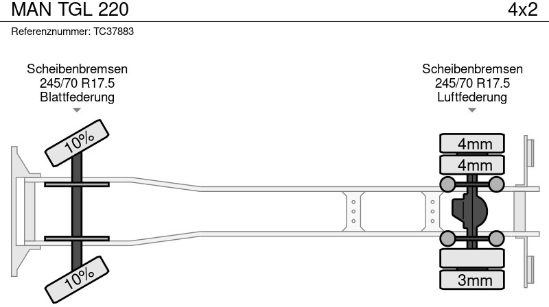 MAN TGL 220 - Curtainsider truck: picture 5 MAN TGL 220 - Curtainsider truck: picture 5