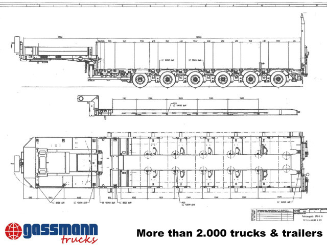 Goldhofer STZ-L 6-67/80 A, 6 Achsen, 86.000kg Ges.-Gew. - Low loader semi-trailer: picture 4 Goldhofer STZ-L 6-67/80 A, 6 Achsen, 86.000kg Ges.-Gew. - Low loader semi-trailer: picture 4