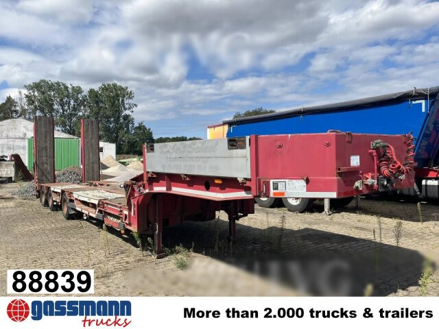 Langendorf SATUE 30/31, Radmulden, Baggerbett, hydr. - Low loader semi-trailer: picture 1 Langendorf SATUE 30/31, Radmulden, Baggerbett, hydr. - Low loader semi-trailer: picture 1