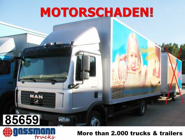 MAN TGL 8.210 4X2 BL mit LBW MBB, MOTORSCHADEN! - Box truck: picture 1 MAN TGL 8.210 4X2 BL mit LBW MBB, MOTORSCHADEN! - Box truck: picture 1