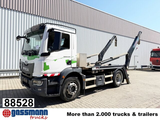 MAN TGM 18.320 4x2 BL, Hiab Tele-Absetzanlage, Funk - Skip loader truck: picture 1 MAN TGM 18.320 4x2 BL, Hiab Tele-Absetzanlage, Funk - Skip loader truck: picture 1