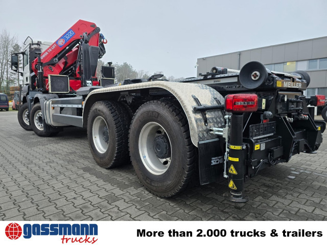 MAN TGS 35.480 8X4 BL, Intarder, Kran HMF 3220-K6, - Hook lift truck, Crane truck: picture 4 MAN TGS 35.480 8X4 BL, Intarder, Kran HMF 3220-K6, - Hook lift truck, Crane truck: picture 4