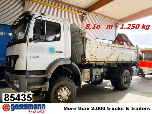 Mercedes-Benz Axor 1833 AK 4x4 mit Heckkran Atlas 105.2-A2L - Tipper, Crane truck: picture 1 Mercedes-Benz Axor 1833 AK 4x4 mit Heckkran Atlas 105.2-A2L - Tipper, Crane truck: picture 1