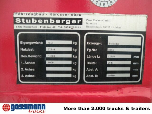 TONHOFER DL1 Plattform-Auflieger - Dropside/ Flatbed semi-trailer: picture 3 TONHOFER DL1 Plattform-Auflieger - Dropside/ Flatbed semi-trailer: picture 3