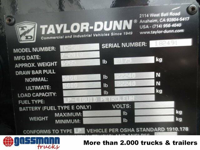 Tiger TC 50, Zugmaschine - Baggage tractor: picture 3 Tiger TC 50, Zugmaschine - Baggage tractor: picture 3