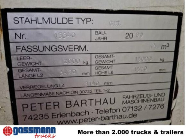 Abrollcontainer 14 cbm, Flügeltüren - Truck: picture 2 Abrollcontainer 14 cbm, Flügeltüren - Truck: picture 2